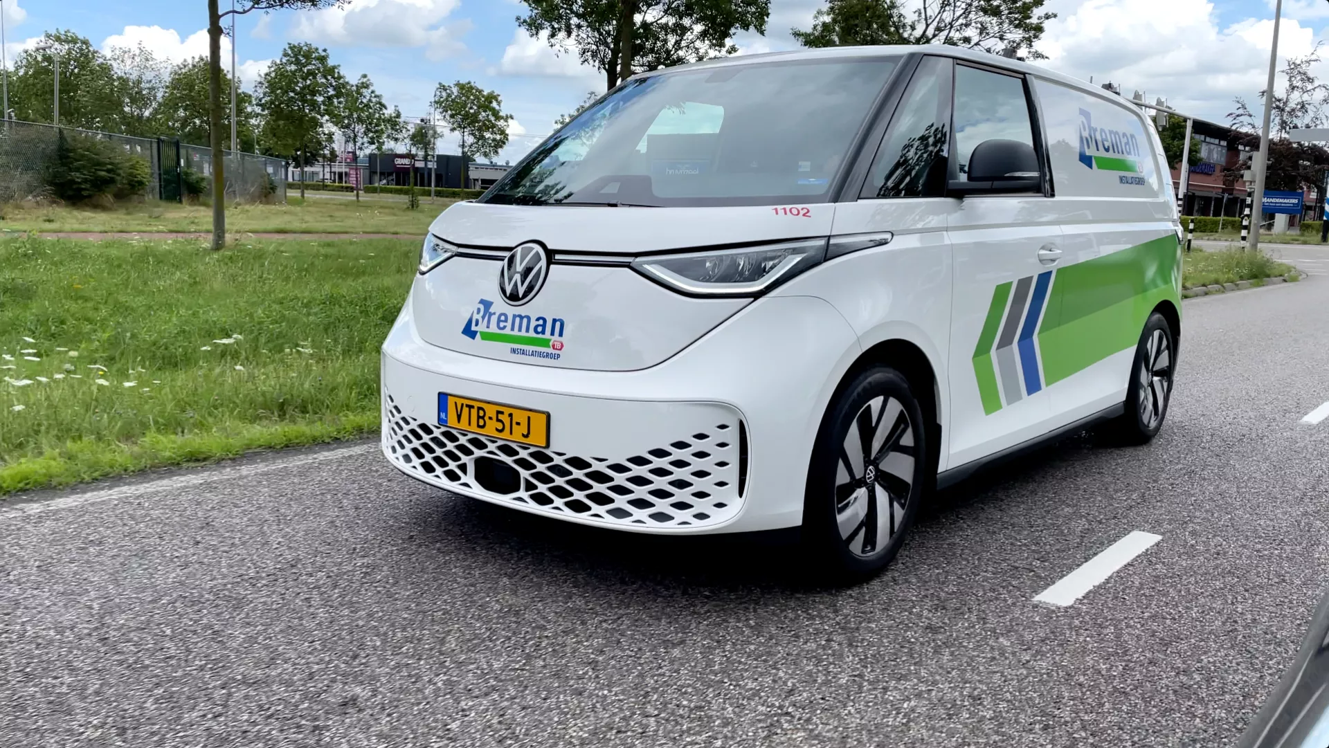 Elektrische monteursbus van Breman installatiegroep 